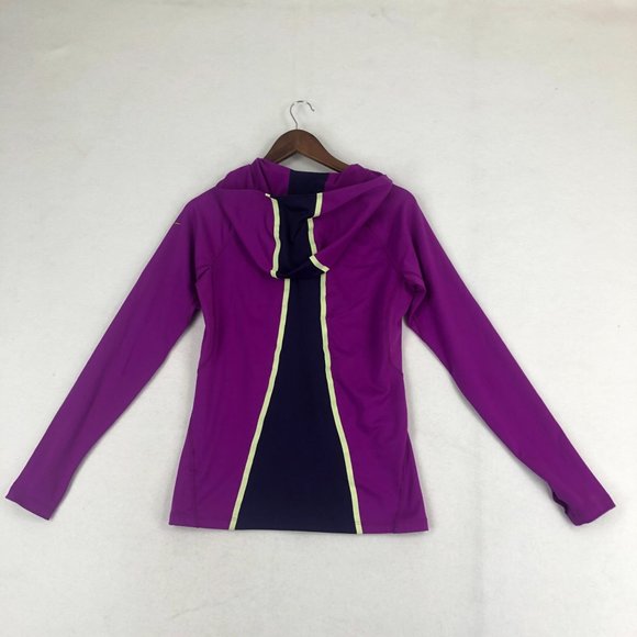 Nike Women's Size Medium Pro Combat Dri-Fit Compression Purple Active Pullover - Picture 10 of 11